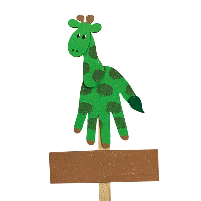 Handprint giraffe store